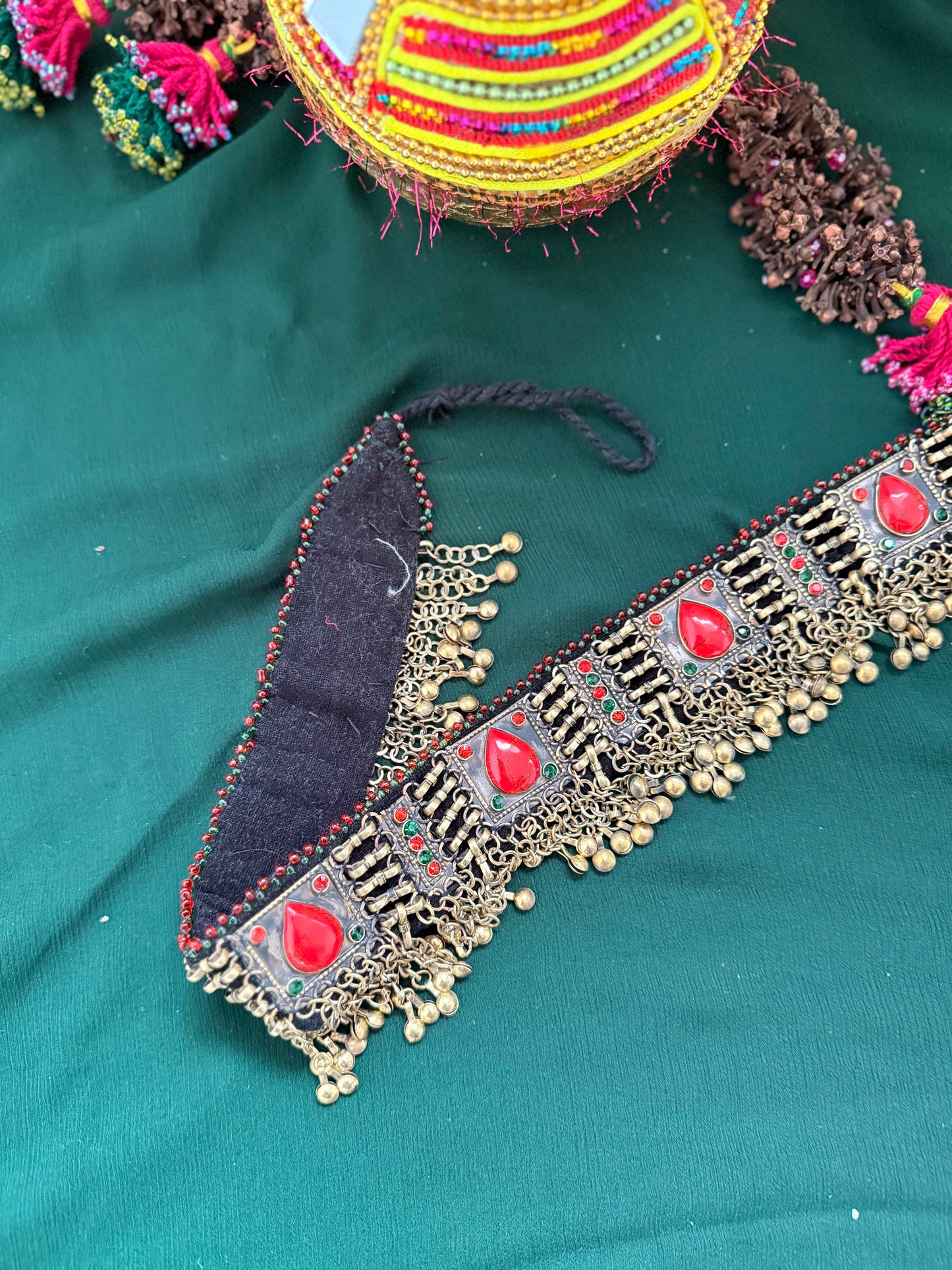 Kuchi belt red/orange