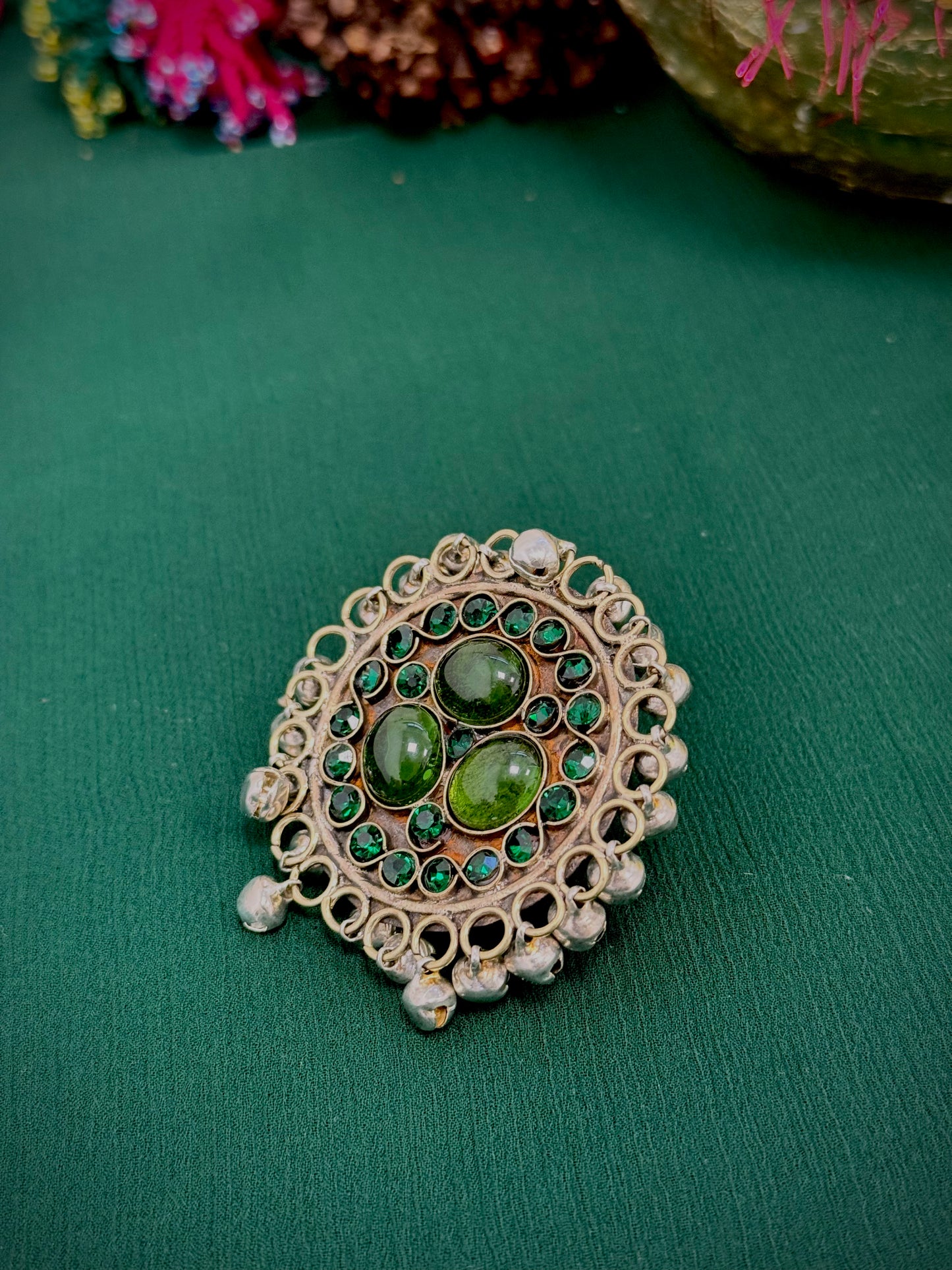 Kuchi ring green